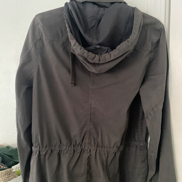 FLASH SALE James Perse utility jacket with removable hood sz 2 - Picture 4 of 5